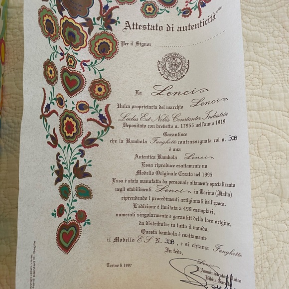 Lenci Funghetto Doll - Picture 5 of 5